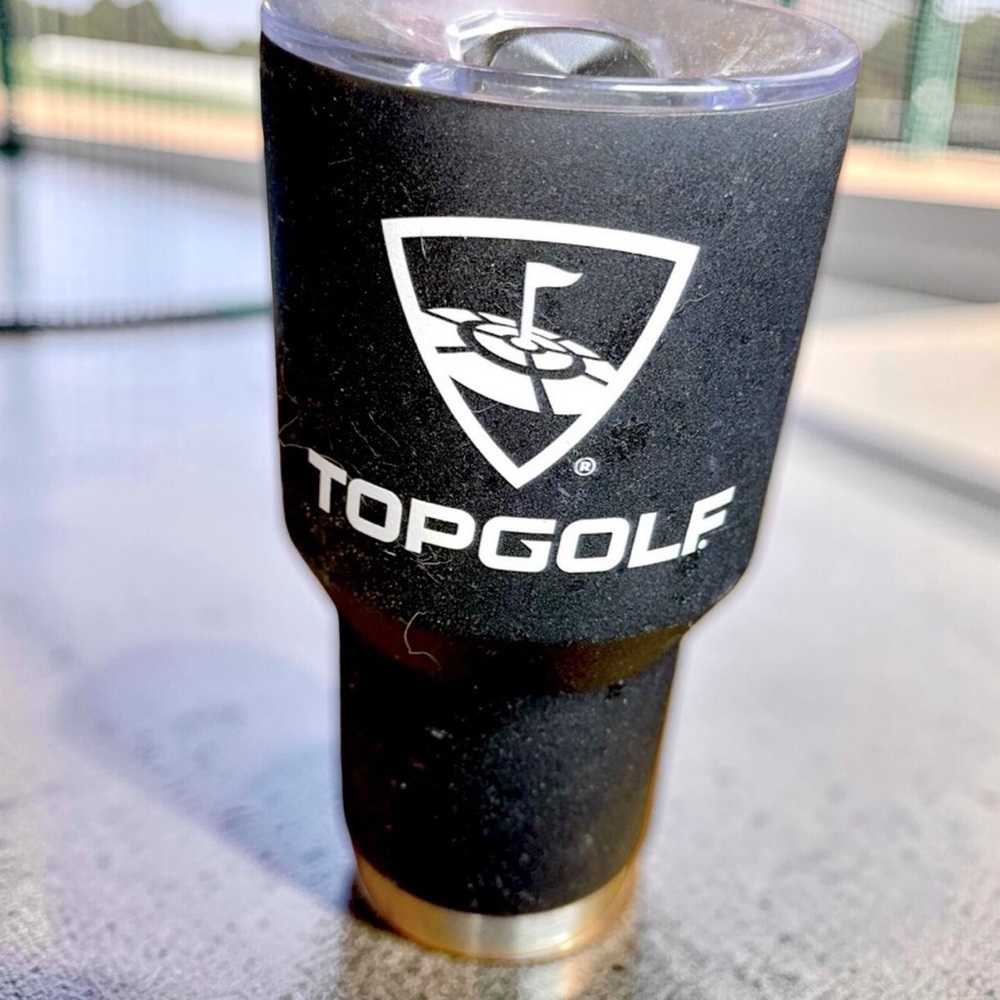 New TOPGOLF Black Insulated Tumbler w/ Lid